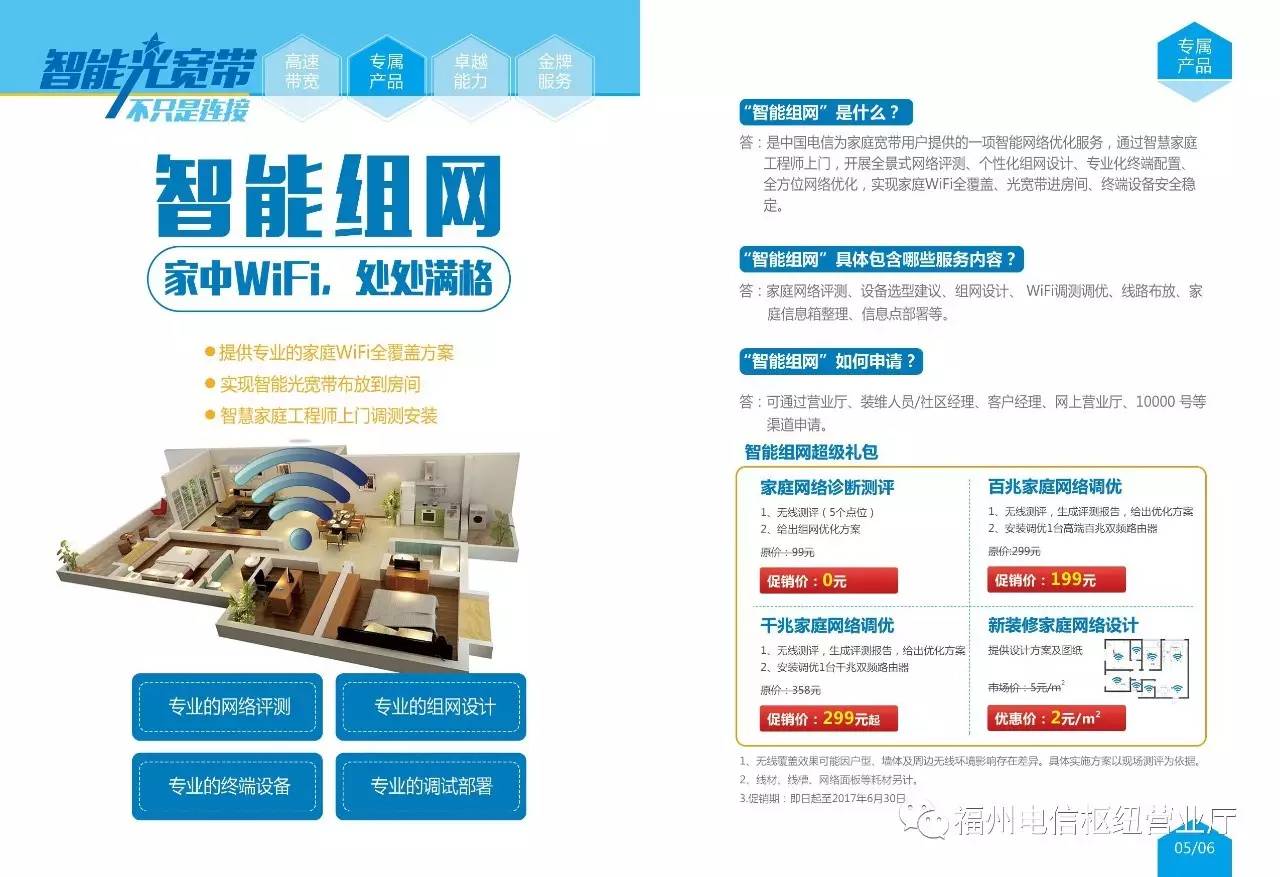 智能组网wifi全覆盖全家共享光宽带