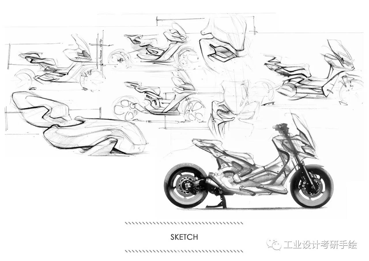 摩托车设计手绘图欣赏