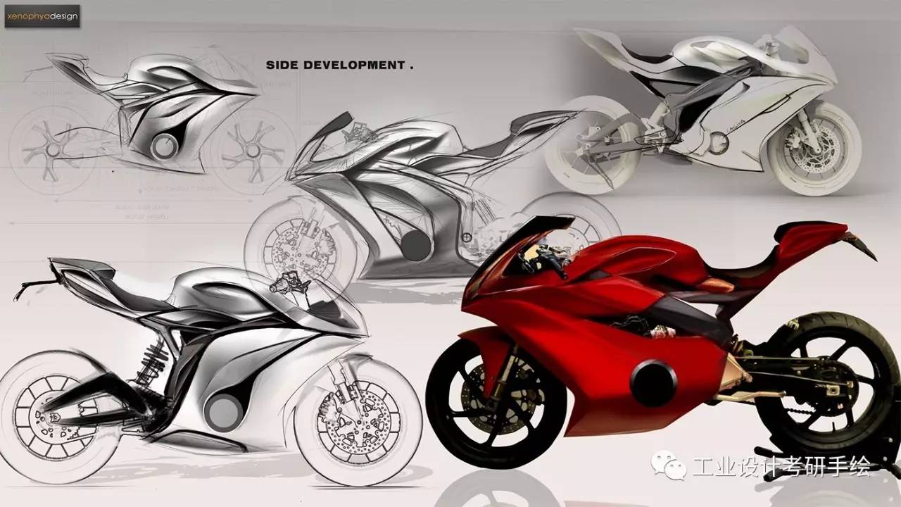 摩托车设计手绘图欣赏