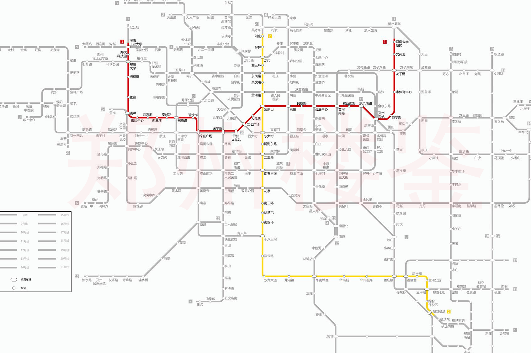 郑州地铁线路图_运营时间票价站点_查询下载|地铁图