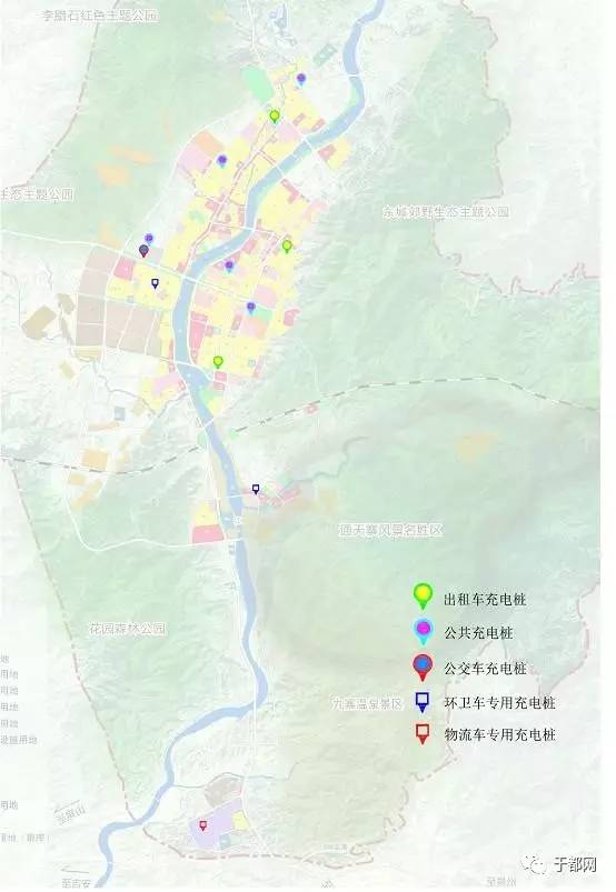 新增15495个充电桩!于都县中心城区充电设施布局示意图出炉.