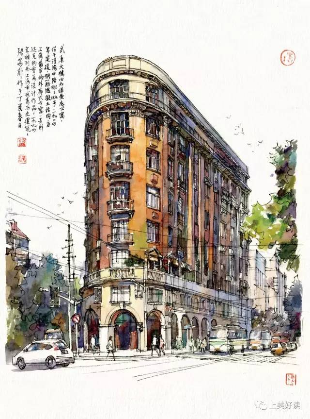 2017上海书展| 上海符号——张安朴彩绘邬达克建筑- 雪花新闻