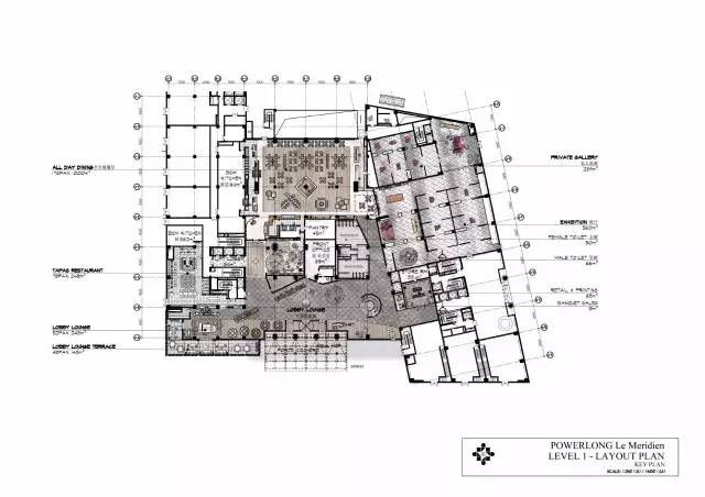 hba最新力作—上海闵行宝龙艾美酒店概念设计方案 效果图 cad施工图