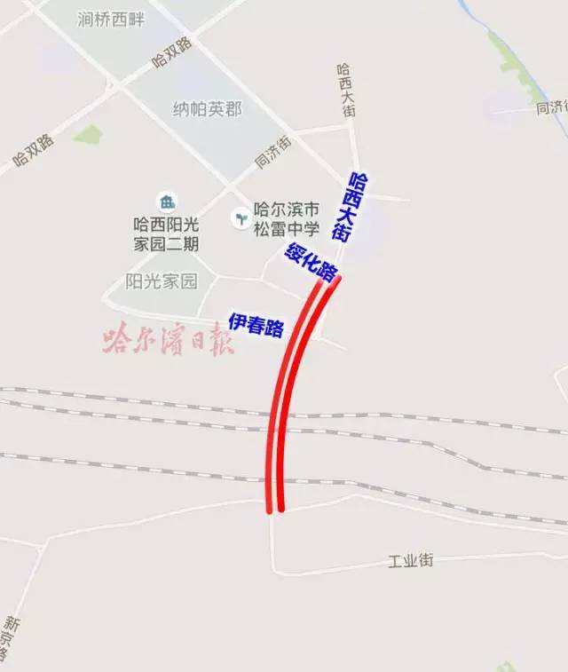 哈西大街(绥化路—规划路)打通工程