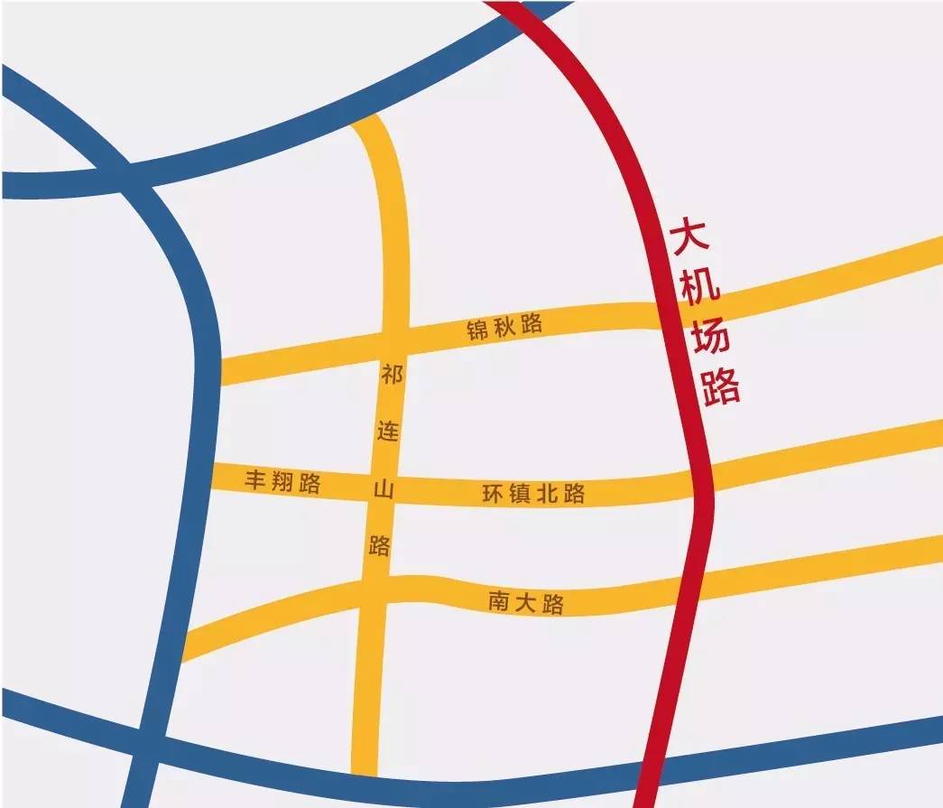路网规划图(上图)中可以清晰的看到,沪太路被标示为快速路(上图红色线