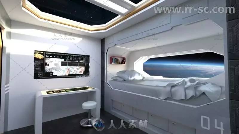 宇宙飞船船员室场景环境3d模型合辑