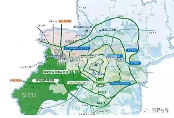 蔡甸 基础产业雄厚 地铁规划 交通利好 这里先把蔡甸拿出来说,是因为