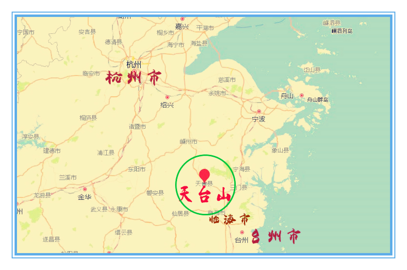 天台县城并不大,四面环山,空气清新,生活气息特浓.