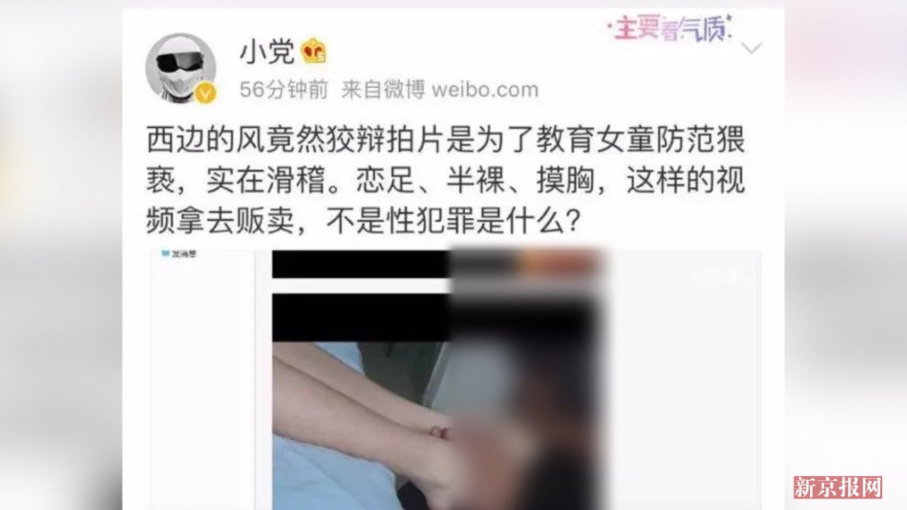 疑似恋童癖网站遭调查竟狡辩拍片是为了保护女童