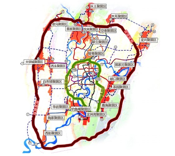 台商工业园,两路寸滩保税港空港功能区区和江北机场,北临渝北区统景镇