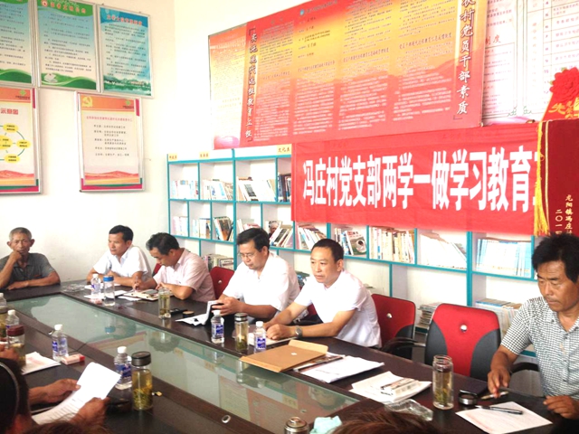 龙阳镇冯庄选区开展人大代表联系选民述职活动