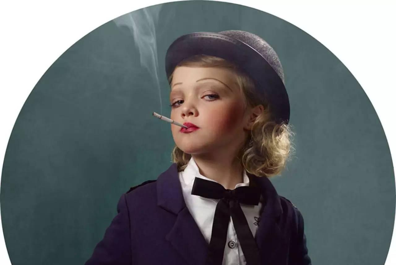 吸烟小孩子图片_人像写真_人物形象-图行天下素材网