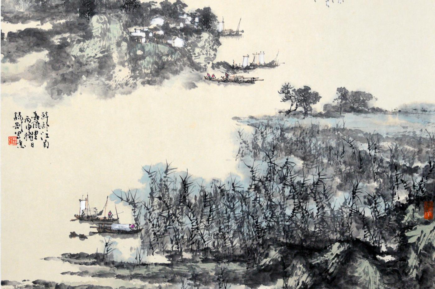 瑞雪江山瓷盘由国家一级美术师王锡良创作 - 哔哩哔哩