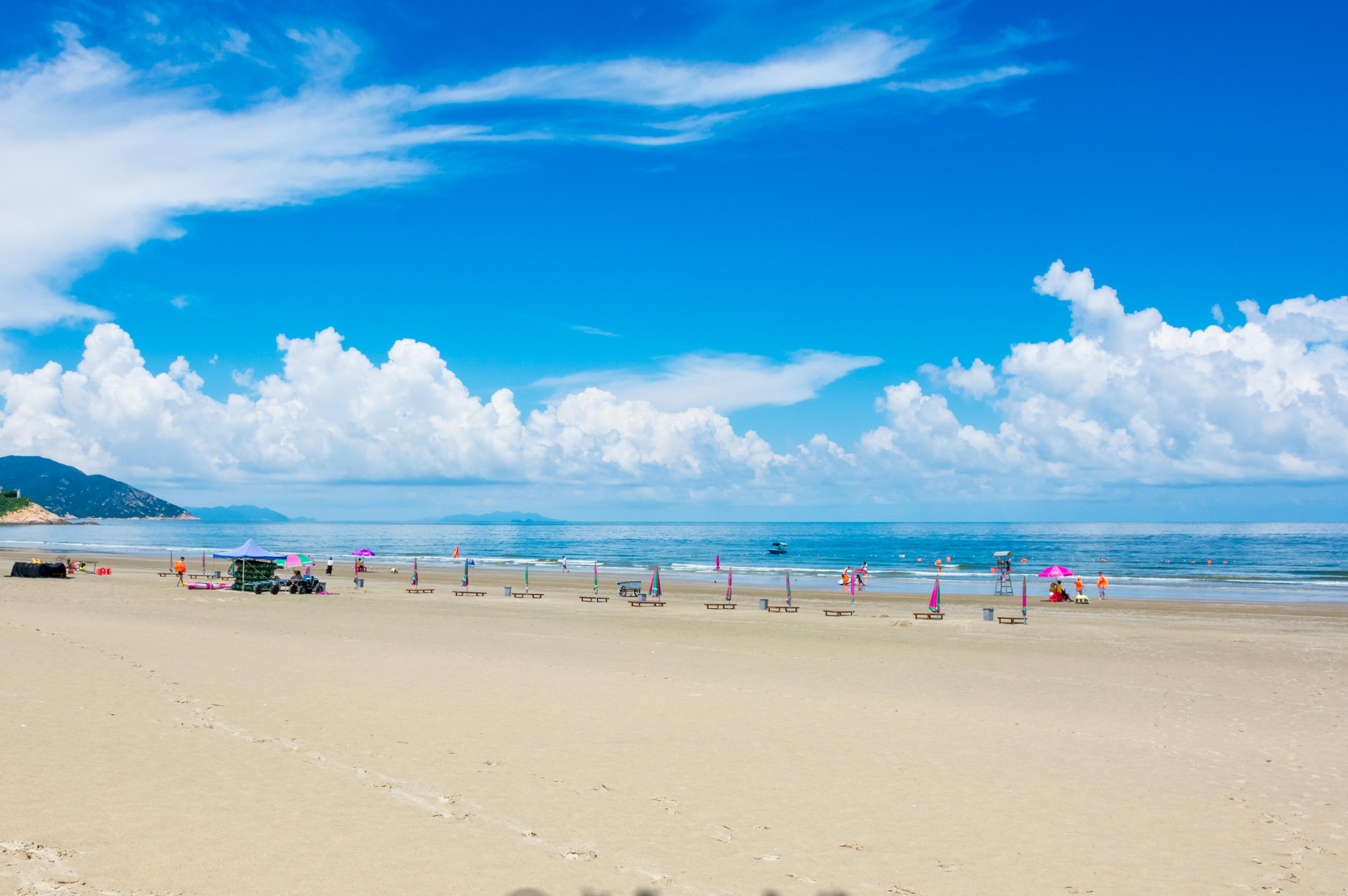 广州海滩旅游景点推荐,广州南沙沙滩,海滩景点_大山谷图库