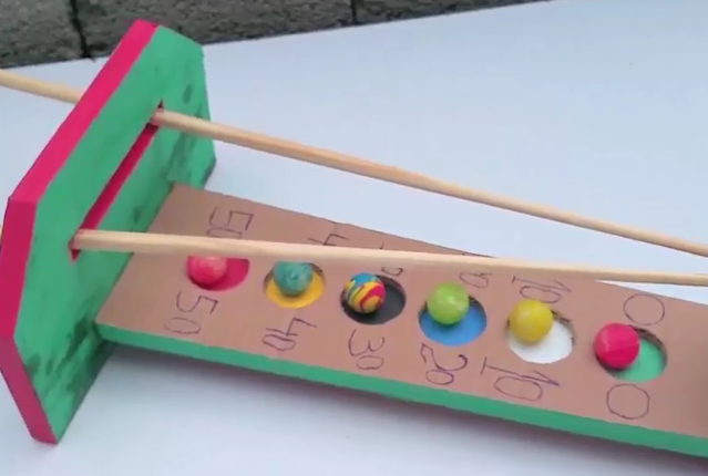 创意游戏diy   令人惊奇的纸板手工弹球游戏教程.
