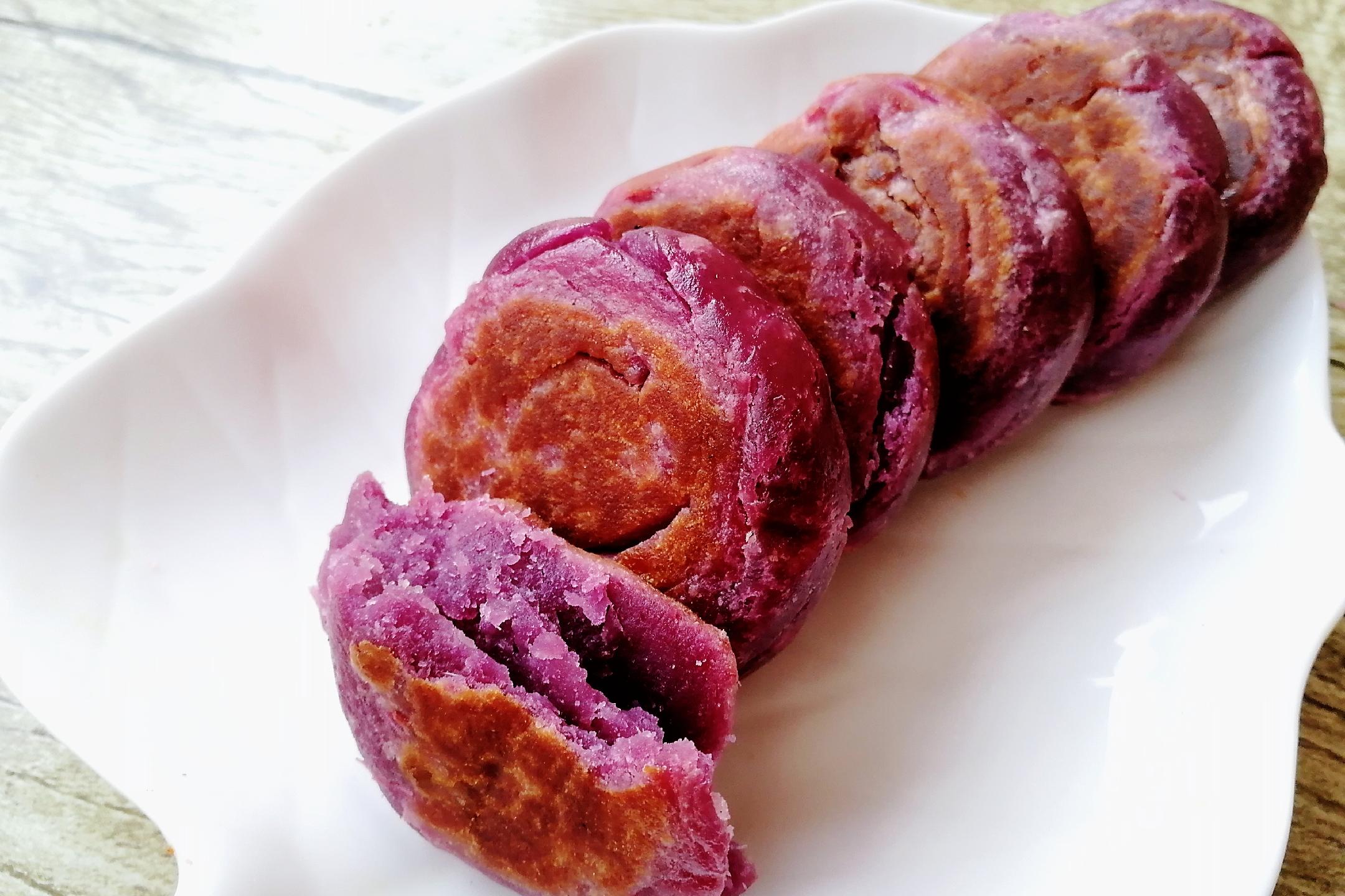 紫薯饼怎么做_紫薯饼的做法_我是王梅子_豆果美食