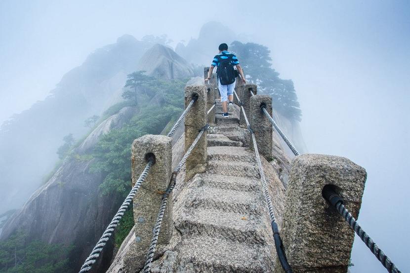 要么吓哭,要么美哭,黄山天都峰不存在第三种选择