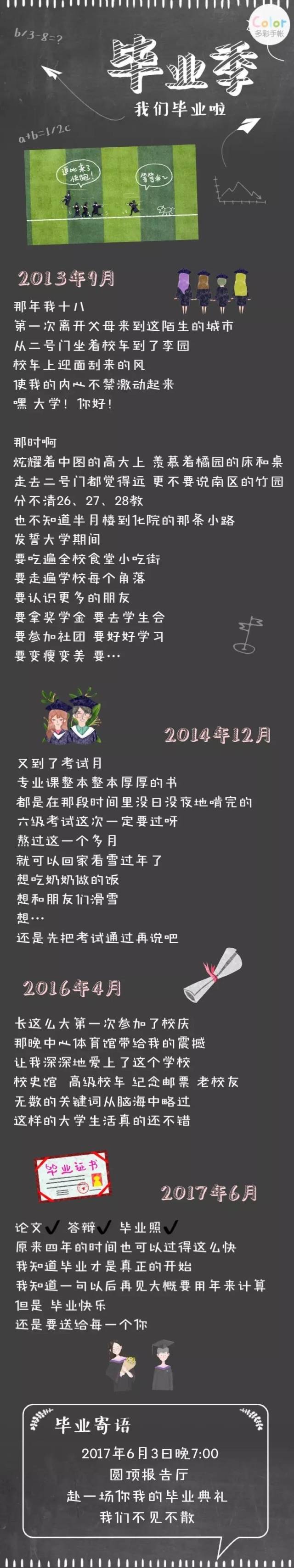 毕业季|一篇关于毕业的手帐