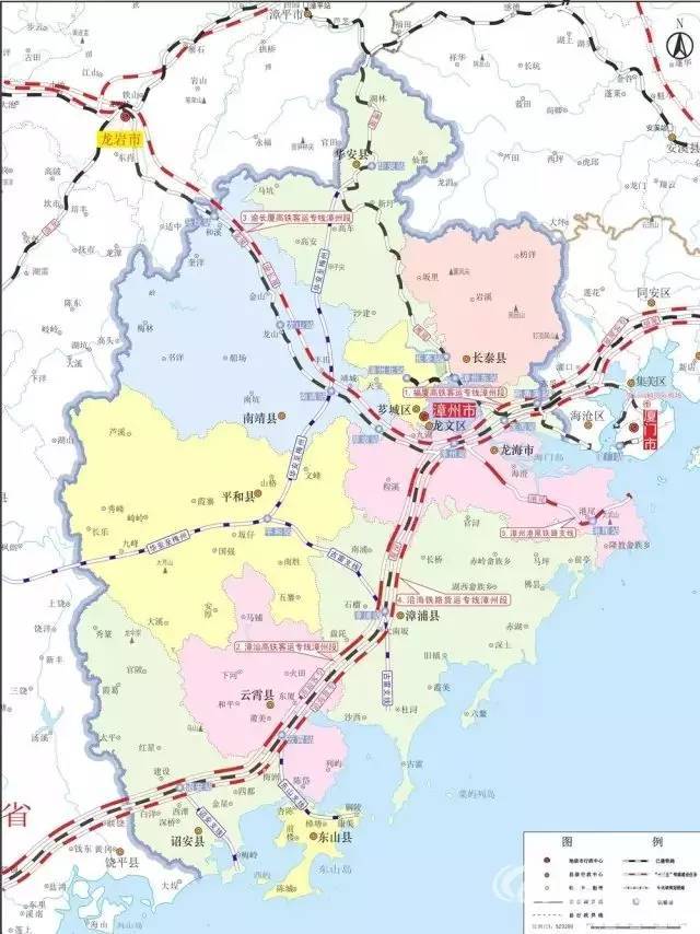 绘制了未来几年漳州市的交通蓝图, 包括规划建华安至梅州高铁等