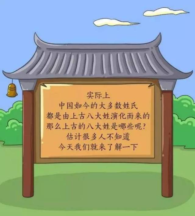 最纯正的上古8大姓是不是有你呢