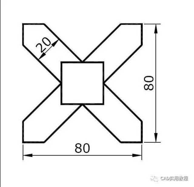 更新啦 cad基础几何作图案例