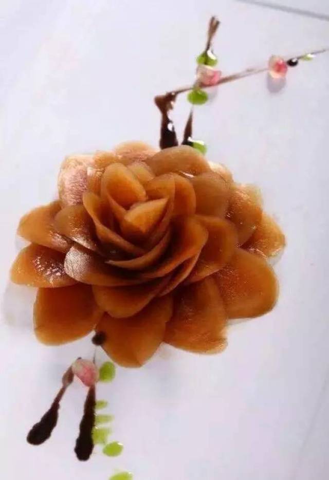 萝卜雕刻牡丹花图片图片