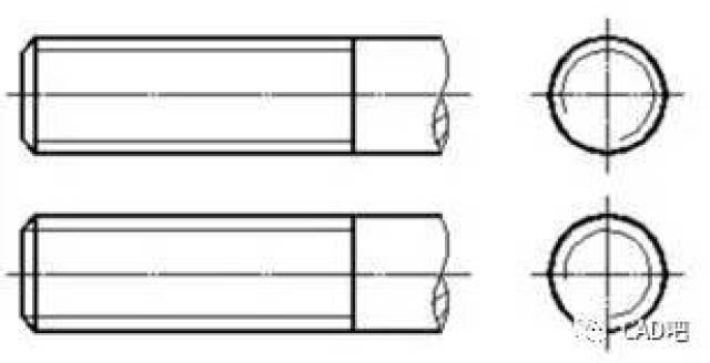 cad螺丝孔画法图片