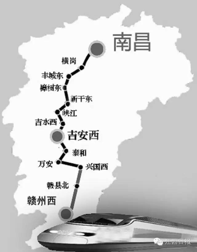 昌吉贛高鐵預計於2019年建成通車.(央廣網消息)