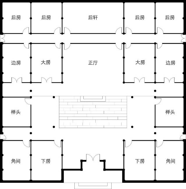 闽南古厝的建筑平面图图片