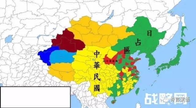 日军侵华占领区地图图片