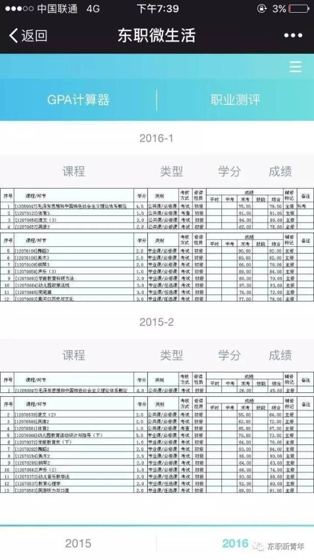 東營職業學院本期末考試成績已經可以查詢!