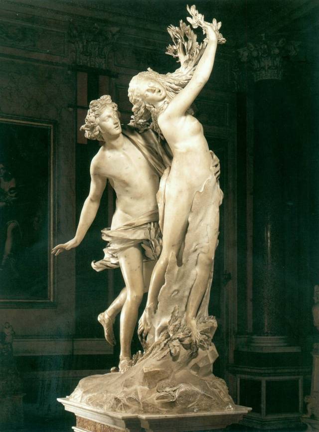 雕塑阿波罗与达芙妮图片