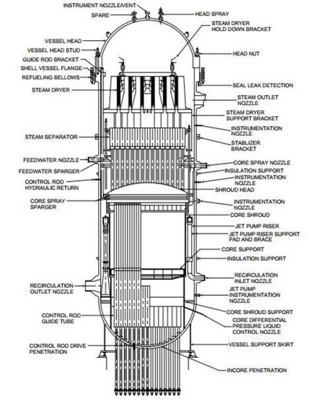 反应堆压力容器剖面图