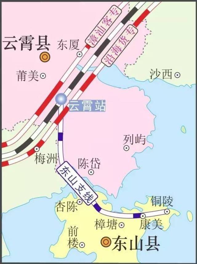 东山铁路支路规划图出来了,终点设在铜陵!