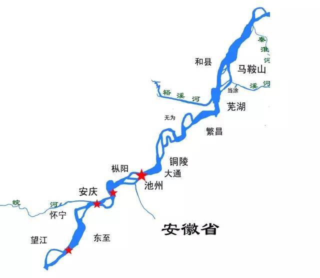 长江安徽段地图图片