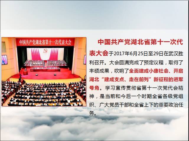 【理论学习】深入学习宣传贯彻湖北省第11次党代会精神(一)