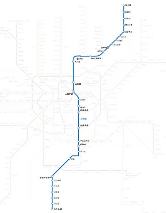上海8号线地铁线路图图片