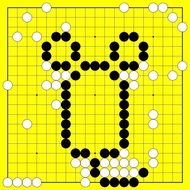 围棋趣味十二生肖鼠形征子动态图