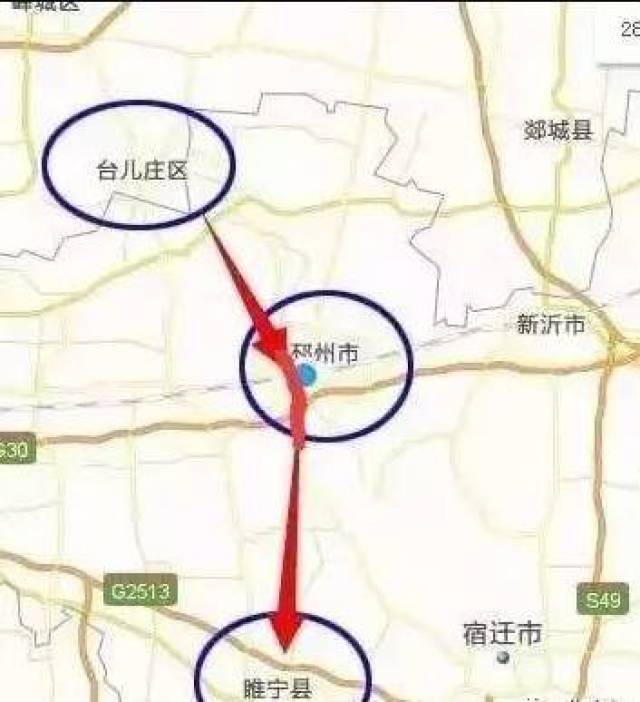 邳州路线图交通路线图图片