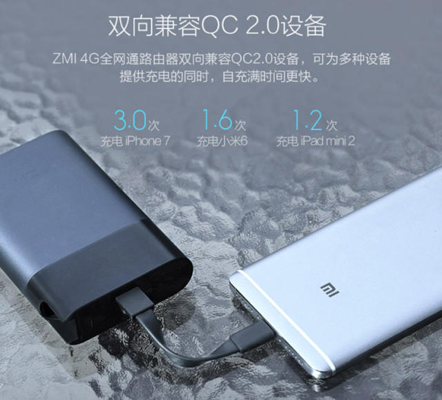 小米生態鏈新品!有她就有wifi和大電量