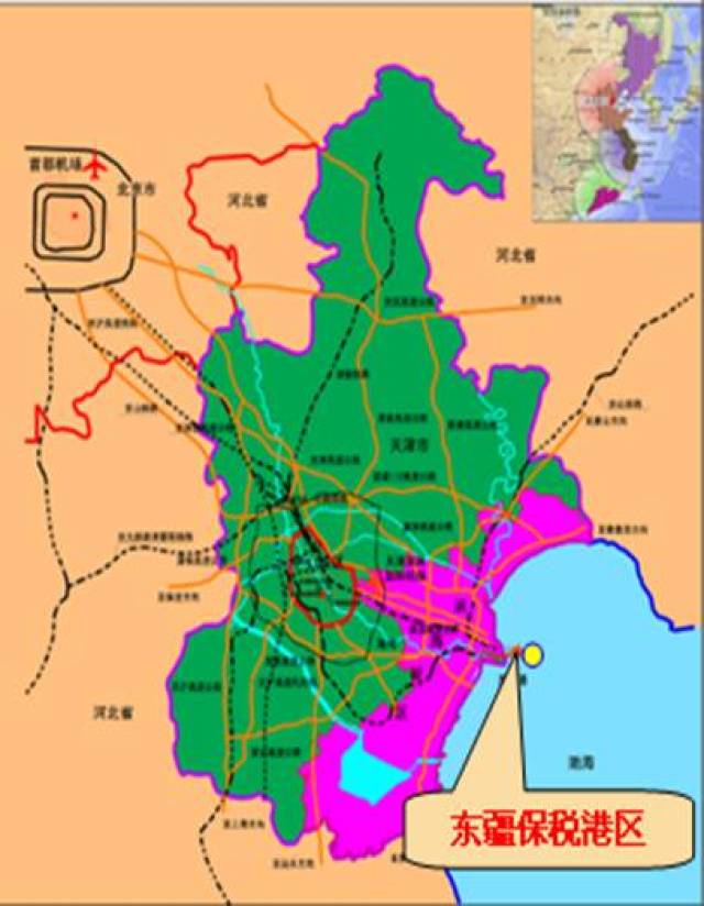 天津港东疆港区地图图片