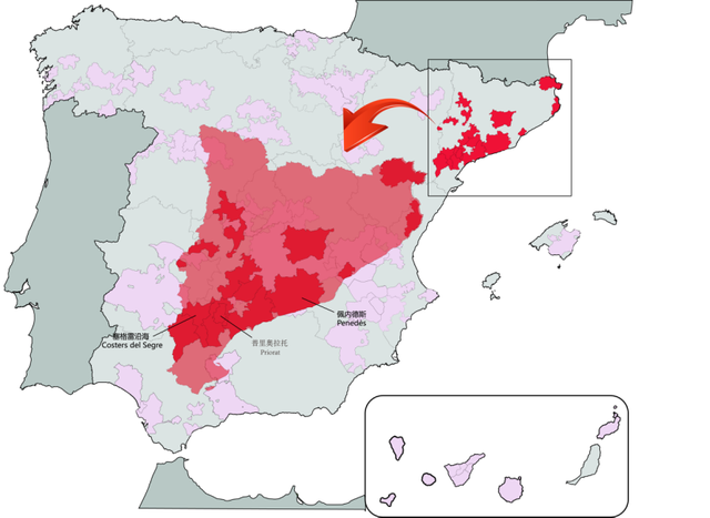 西班牙葡萄酒产区最详细学习资料