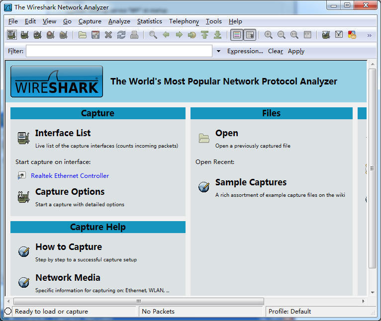 网络抓包工具wireshark