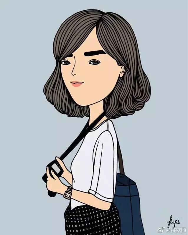 泰国插画师kapi的作品集时尚复古文艺风女孩总有一个是你