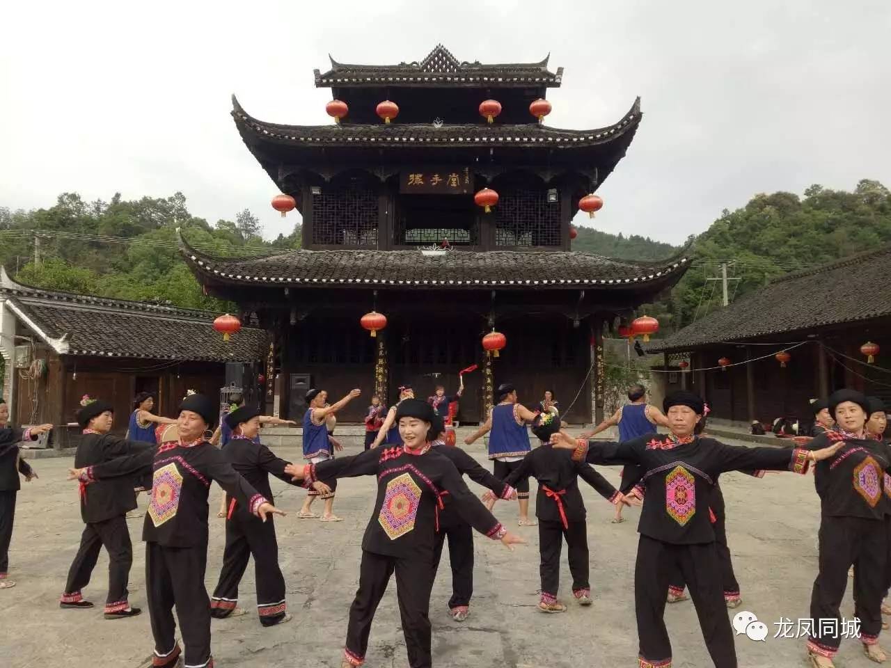 地方文化龍山土家擺手舞勤勞的土家人視頻欣賞