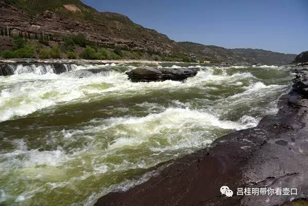 黃河水變清了壺口瀑布現清流飛瀑景觀