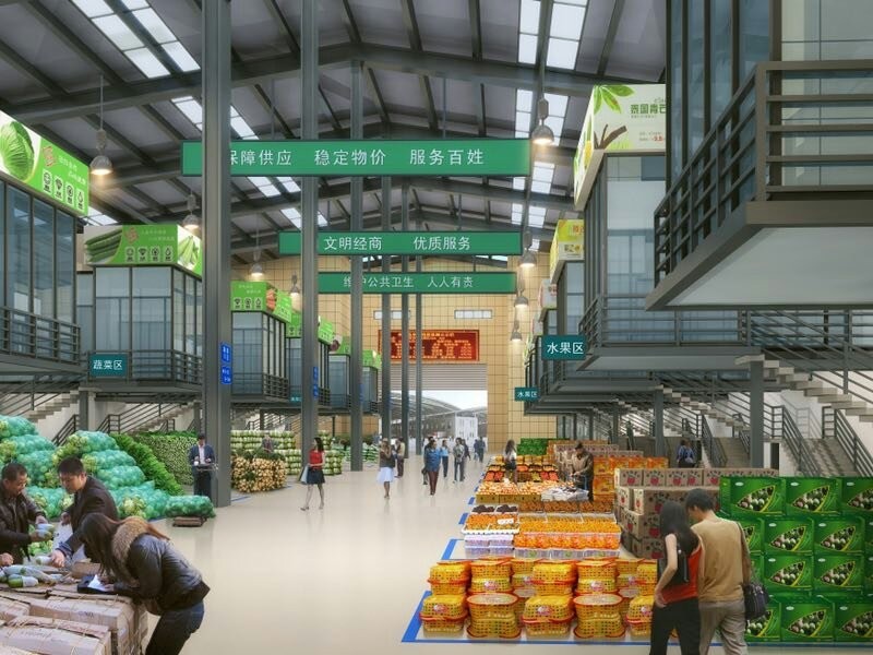 5万平方的华西农副产品交易中心5月18日即将盛大开业!