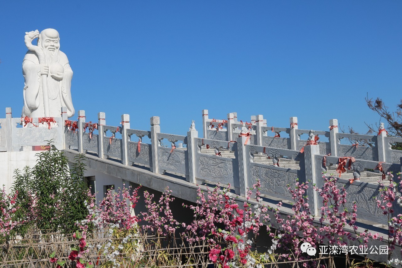 中心處南極仙翁壽星眺望整座遷安城區,並與遷安軒轅閣和石佛寺主軸線