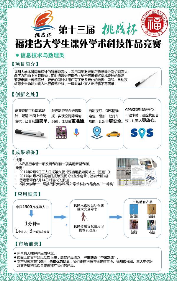 "挑战杯"马上开赛,一起为福大队伍点赞!