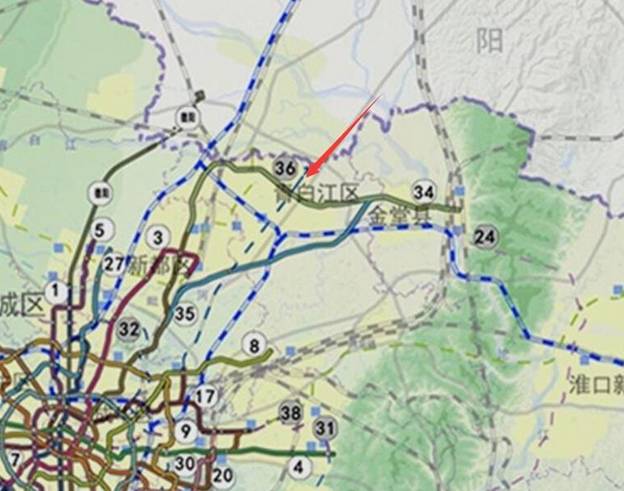 青白江轨道交通规划图图片